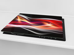 Induktionskochfeldabdeckung 60D14: Bunte Welle 1