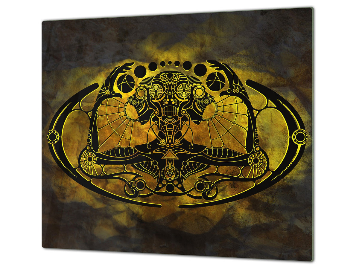 Glass Cutting Board 60D15: Egyptian figure