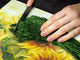 Schneidbrett aus Hartglas und schützende Arbeitsoberfläche D06 Flowers Series: Sunflower 6