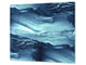 CUTTING BOARD and Cooktop Cover - Impact & Shatter Resistant Glass D02 Water Series: Texture 121