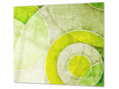 Tempered GLASS Cutting Board D01 Abstract Series: Texture 146