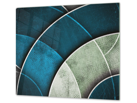 Tempered GLASS Cutting Board D01 Abstract Series: Texture 111