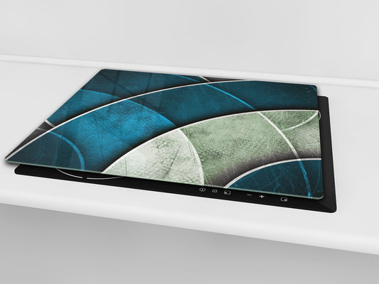 Tempered GLASS Cutting Board D01 Abstract Series: Texture 111