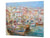 UNIQUE Tempered GLASS Kitchen Board 60D05A: Italian boats