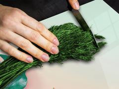 Induction Cooktop Cover Kitchen Board – Impact Resistant Glass Pastry Board – Heat resistant; MEASURES: SINGLE: 60 x 52 cm (23,62” x 20,47”); DOUBLE: 30 x 52 cm (11,81” x 20,47”); D31 Tropical Leaves Series: Monstera on pink background