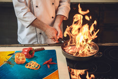 Tempered GLASS Kitchen Board – Impact & Scratch Resistant D10B Textures Series B: Texture 90