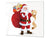Tagliere in vetro temperato – Tagliere e proteggi; D20 Serie di Natale Un elenco di regali per Babbo Natale