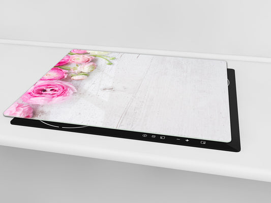 Cubierta de placa de inducción 60D06A: Flor de peonía