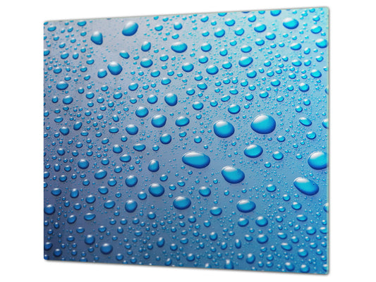 Tempered GLASS Cutting Board 60D10: Drops of water 2