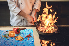 Tempered GLASS Cutting Board 60D10: Drops of water 2