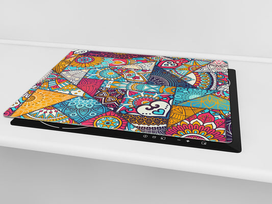 Glass stove top 60D21: Colorful mosaic 3