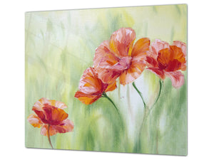 Induction Cooktop cover 60D06A: Poppies 2