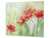 Schneidbrett aus Hartglas und schützende Arbeitsoberfläche D06 Flowers Series: Poppies 2