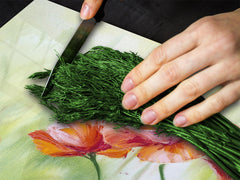 Glass Cutting Board and Worktop Saver D06 Flowers Series: Poppies 2