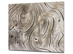TEMPERED GLASS CHOPPING BOARD – Glass Cutting Board and Worktop Saver D26 Textures and tiles 2 Series: Growth rings 1