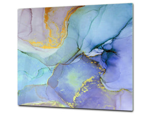 Chopping Board - Worktop saver and Pastry Board - Glass Cutting Board D23 Colourful abstractions: Colorful abstraction 1