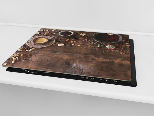 Glas-Küchenbrett 60D07: Teekanne mit Kaffee 2