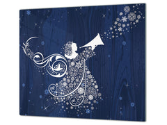 CUTTING BOARD and Cooktop Cover ;D20 Christmas Series: White angel
