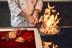 Tempered GLASS Kitchen Board – Impact & Scratch Resistant D10B Textures Series B: Texture 8