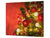 Schneidbrett aus Hartglas und schützende Arbeitsoberfläche; D20 Weihnachtsserie: Weihnachtsbaum in rot