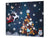 Tagliere in vetro temperato – Tagliere e proteggi; D20 Serie di Natale Un biscotto albero di Natale
