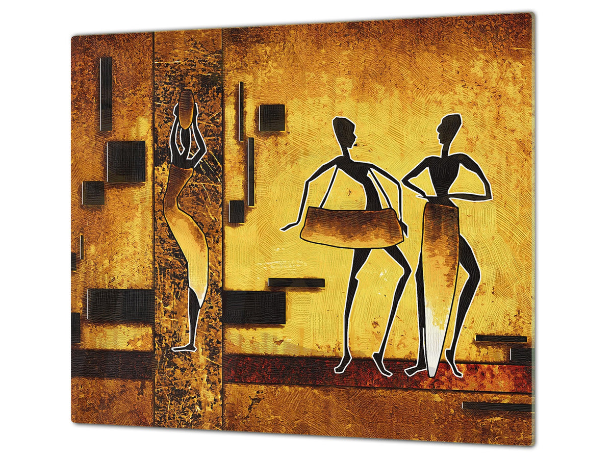 Glass Cutting Board 60D15: Egyptian figures