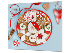 CUTTING BOARD and Cooktop Cover ;D20 Christmas Series: Christmas cookies