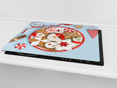 CUTTING BOARD and Cooktop Cover ;D20 Christmas Series: Christmas cookies