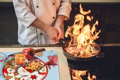 CUTTING BOARD and Cooktop Cover ;D20 Christmas Series: Christmas cookies