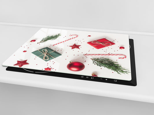 CUTTING BOARD and Cooktop Cover ;D20 Christmas Series: Staff of St. Nicholas