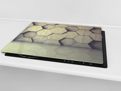 Tempered GLASS Kitchen Board – Impact & Scratch Resistant D10A Textures Series A: Texture 82