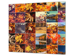 Arbeitsplattenschoner und Nudelbrett 60D08: Herbstlaub