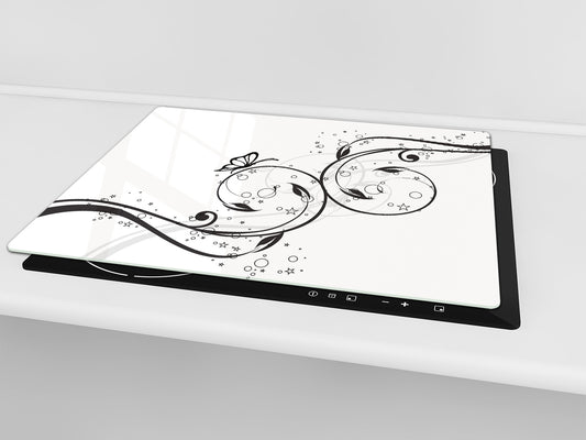 Glass Pastry Board 60D18: Butterfly