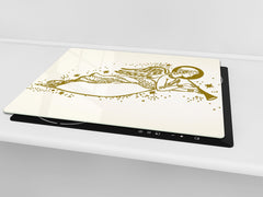 CUTTING BOARD and Cooktop Cover ;D20 Christmas Series: Golden angel
