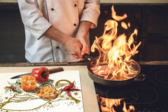 CUTTING BOARD and Cooktop Cover ;D20 Christmas Series: Golden angel