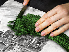 UNIQUE Tempered GLASS Kitchen Board 60D05A: Romantic walk 1