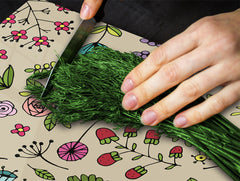 Arbeitsplattenschoner 60D06B: Bunte Blumen