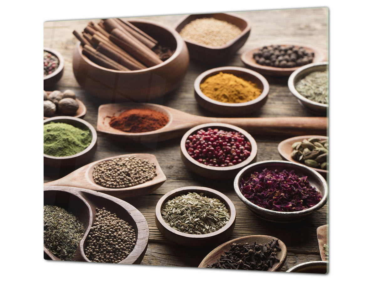 Induction Cooktop Cover Kitchen Board 60D03B: Mosaic with spices 7