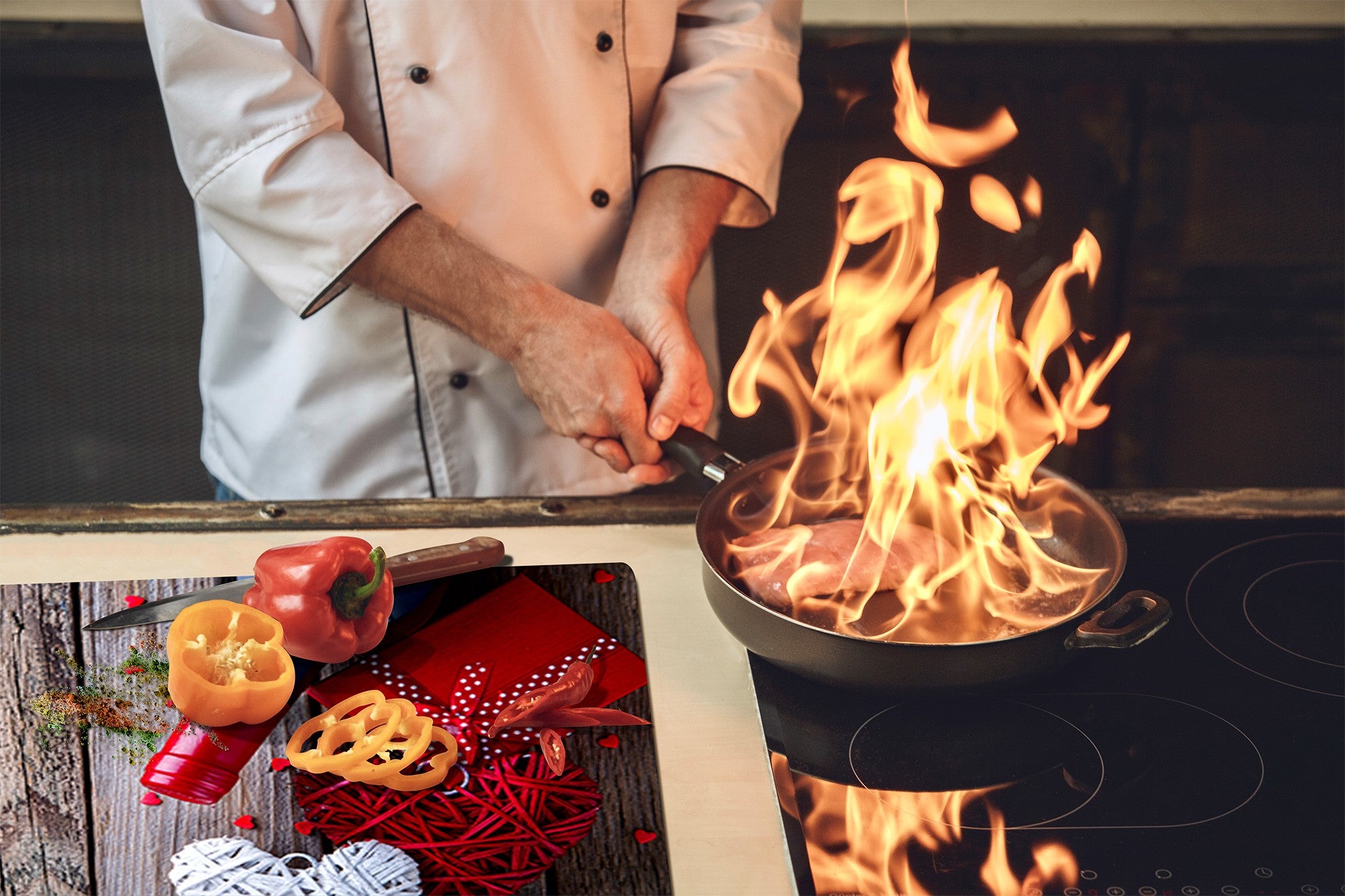 Induktionskochfeldabdeckung 60D04: I love wine 1