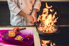 Tempered GLASS Cutting Board D01 Abstract Series: Texture 21