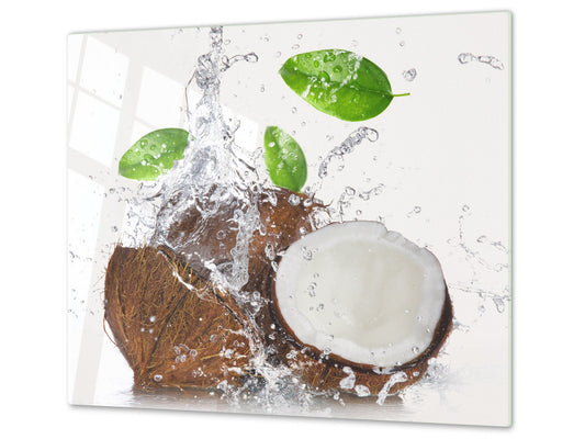 KITCHEN BOARD & Induction Cooktop Cover  D07 Fruits and vegetables: Coconut 9