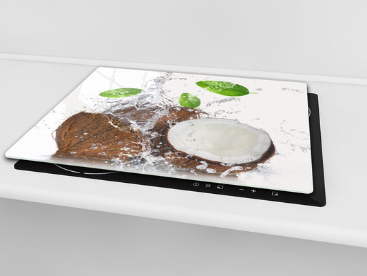 KITCHEN BOARD & Induction Cooktop Cover  D07 Fruits and vegetables: Coconut 9