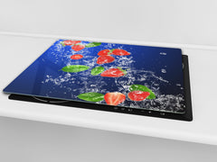 KITCHEN BOARD & Induction Cooktop Cover  D07 Fruits and vegetables: Strawberry 44