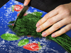 KITCHEN BOARD & Induction Cooktop Cover  D07 Fruits and vegetables: Strawberry 44