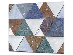 TEMPERED GLASS CHOPPING BOARD – Glass Cutting Board and Worktop Saver D26 Textures and tiles 2 Series: Colourful tiles