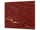 Chopping Board - Induction Cooktop Cover - Glass Cutting Board D22 Marbles 2 Series: Polished red mineral