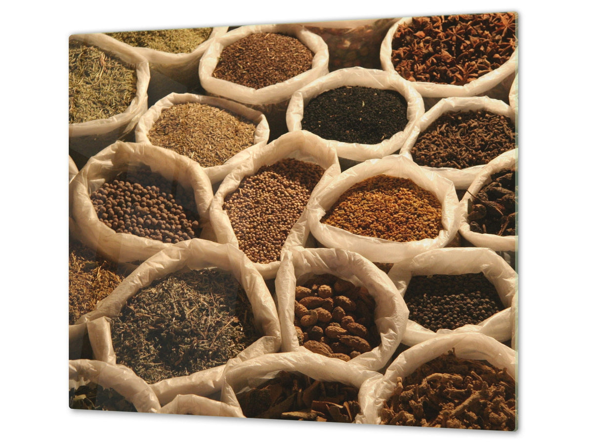 KITCHEN BOARD & Induction Cooktop Cover D05 Coffee Series: Spices 3