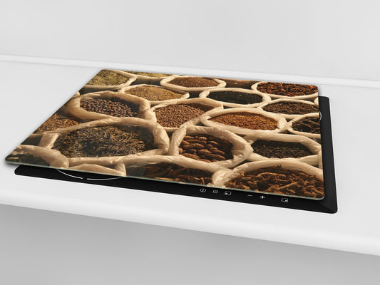 KITCHEN BOARD & Induction Cooktop Cover D05 Coffee Series: Spices 3