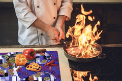 Induktionskochfeldabdeckung 60D14: Farbige Kreise