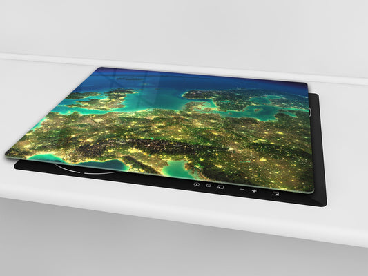 Tempered GLASS Kitchen Board D09 Other: Cosmos 10